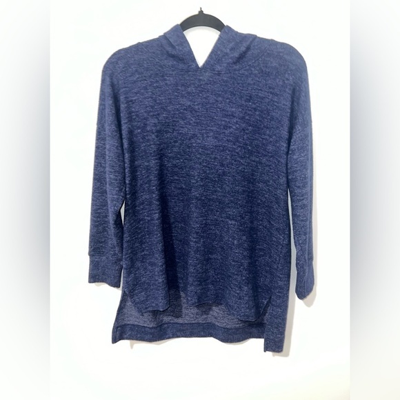 Nally & Millie Blue Super Soft Long Sleeve Hooded Pullover Sweater Small - Picture 1 of 5